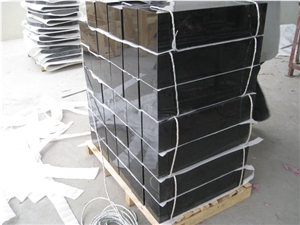 Shanxi Black Granite Rectangle Tombstone