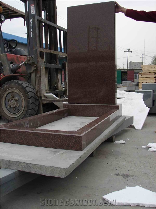 Shanxi Black Granite Rectangle Tombstone