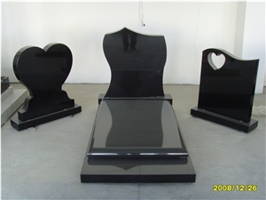 Shanxi Black Granite Tombstone Grave Stone