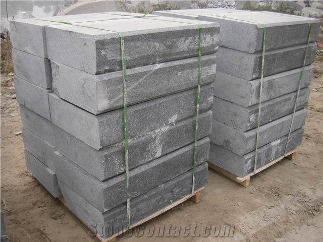 Snow Black Granite Kerbstone Curbstone