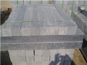 Snow Black Granite Kerbstone Curbstone