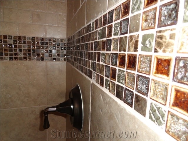 Glass Mosaic Wall Border Deco