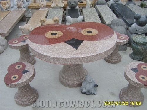 Garden Products Stone Chair and Table
