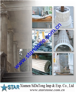 Granite Column with Defferent Carving