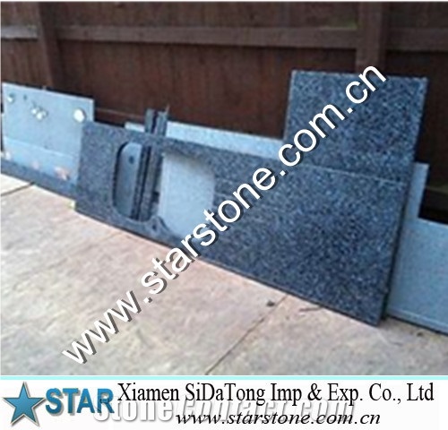Polished Granite Countertop, Chinese Grantie Black Granite Countertop