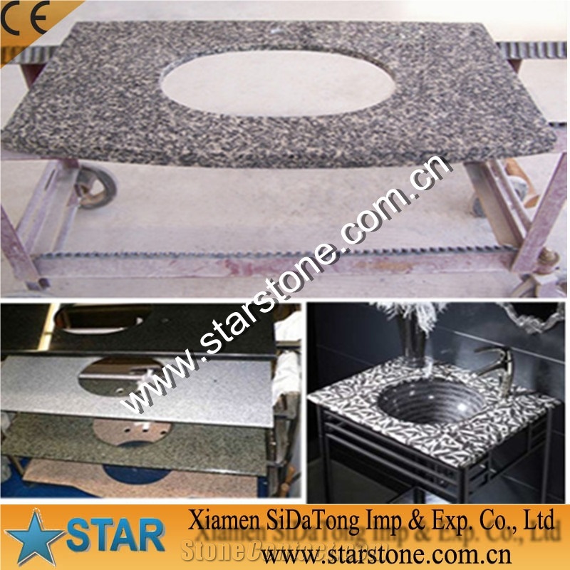 Polished Granite Countertop, Chinese Grantie Black Granite Countertop