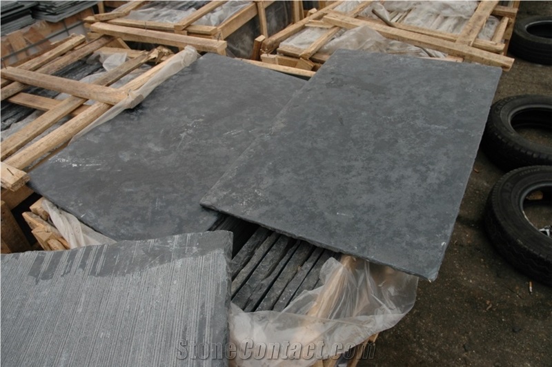 Indian Stone Black Limestone Cobble & Pavers