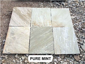 Mint Fossil Sandstone Pavers