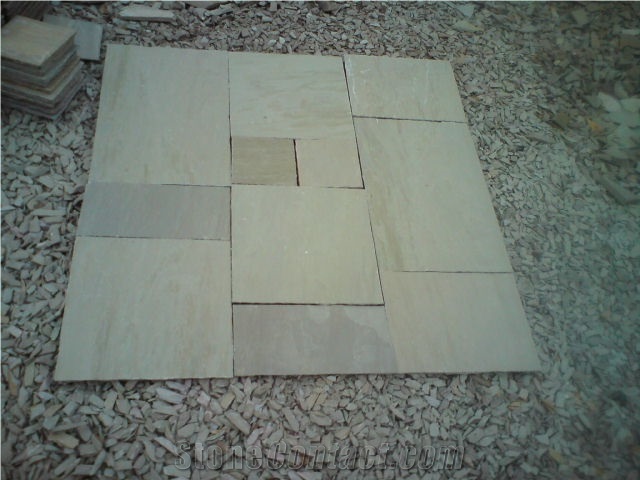 Raj Green Pavers, Gaja Green Sandstone Pavers