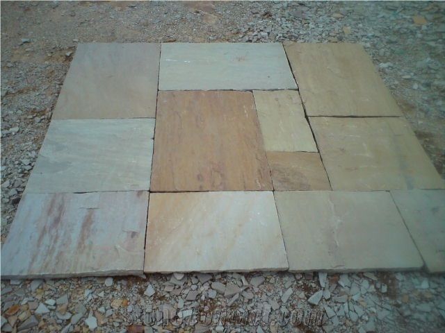 Raj Green Pavers, Gaja Green Sandstone Pavers