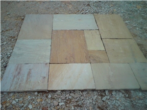 Raj Green Pavers, Gaja Green Sandstone Pavers