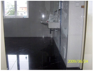 Bianco Neve Marble Wall Tiles, Nero Marquina Marble Floor Tiles