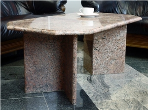 Bordeaux Salmon Granite Table