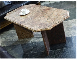 Bordeaux Salmon Granite Table