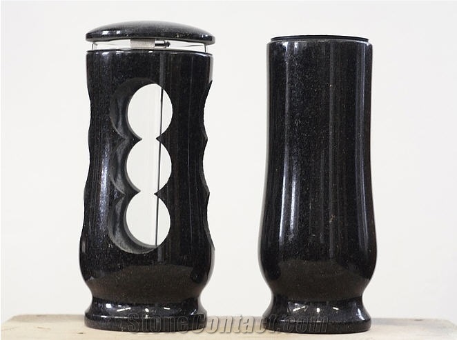 China Absolute Black Granite Monumental Lantern