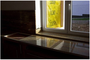 Kashmir Gold Granite Kitchen Countertop