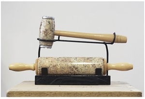 Kashmir Gold Granite Kitchen Rolling Pin