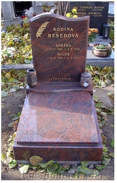 Multicolor Red Granite Monument
