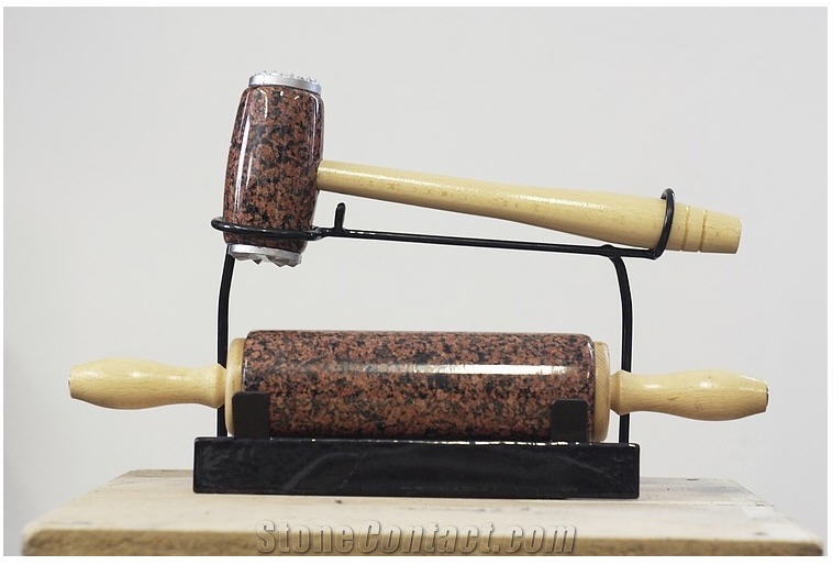 Red Granite Rolling Pin, Stone Kitchen Accessories, Balmoral Red Granite Kitchen Accessories