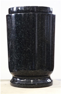 Shiva Black Granite Urns for Ashes