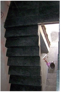 Verde Sao Francisco Granite Stairs