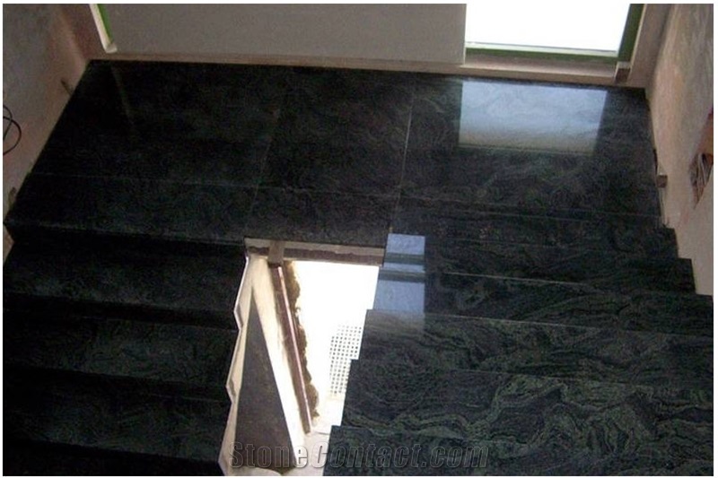 Verde Sao Francisco Granite Stairs