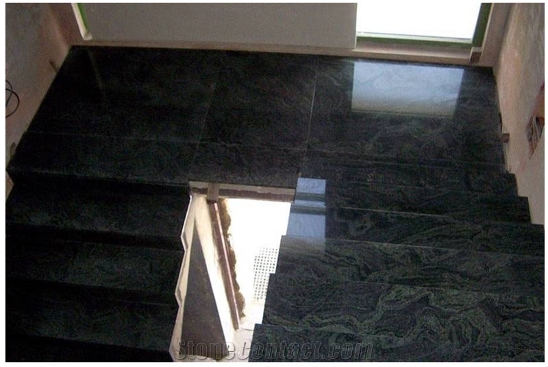 Verde Sao Francisco Granite Stairs