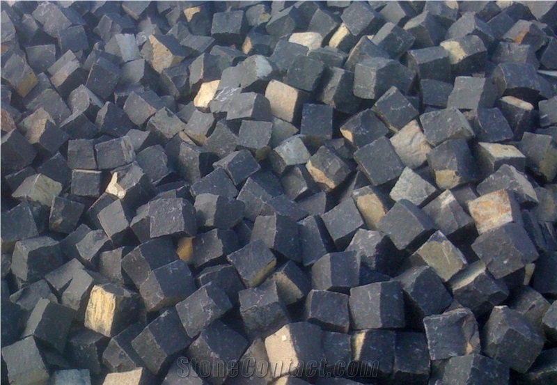 Black Basalt Cube Stone