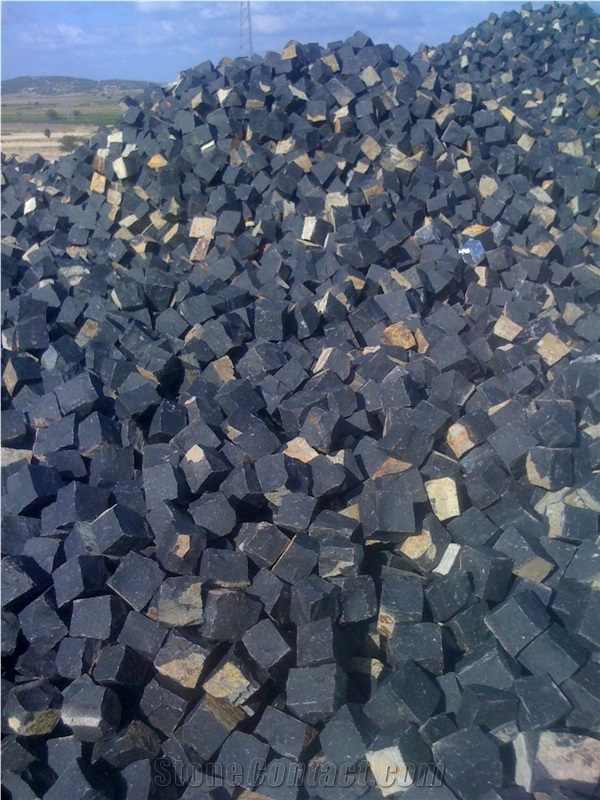 Black Basalt Cube Stone