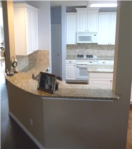 Golden Yellow Granite Kitchen Countertop