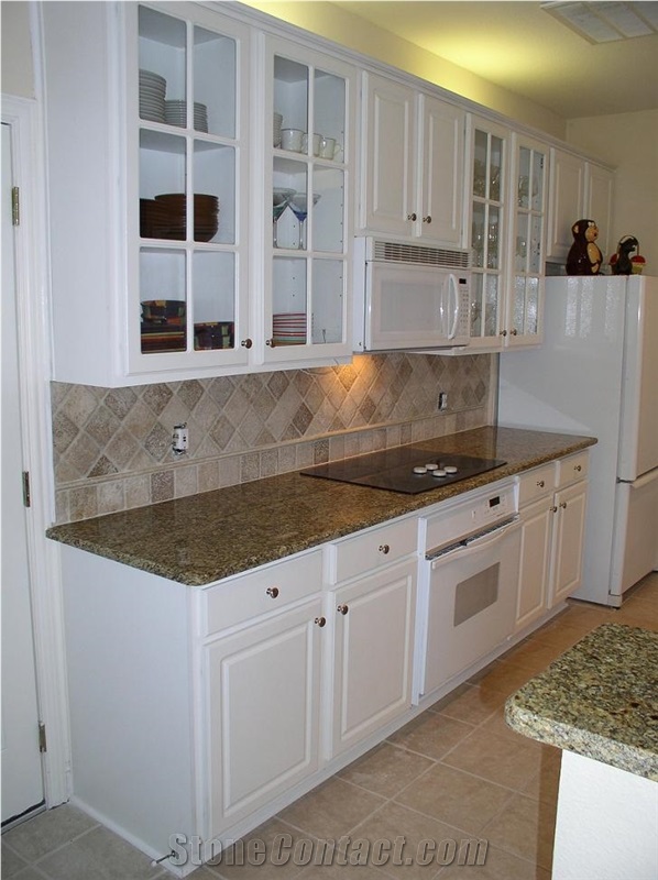 Golden Yellow Granite Kitchen Countertop