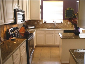 Golden Yellow Granite Kitchen Countertop
