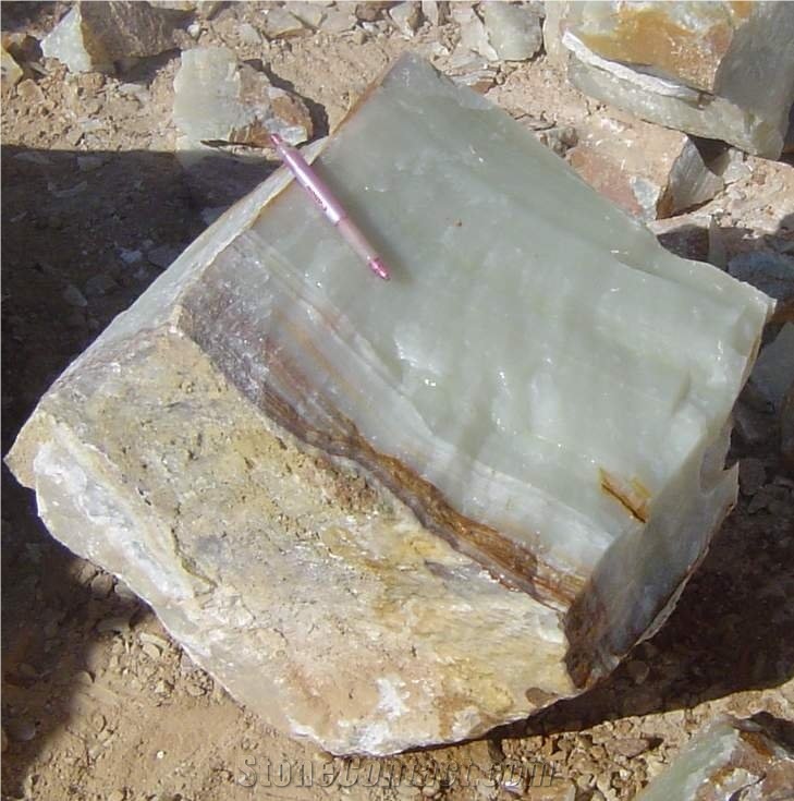 Green Onyx Block, Iran Green Onyx