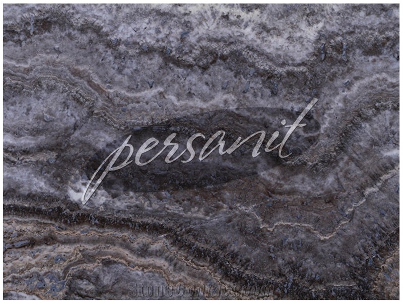 Persian Silver Travertine Slabs & Tiles, Iran Grey Travertine