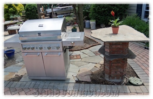 Flagstone Patio Table Design