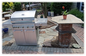 Flagstone Patio Table Design