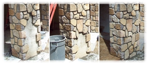 Real Stone Veneer Piers, Natural Stone Wall Cladding