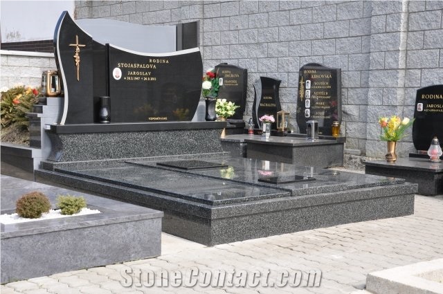 China Black Granite Tombstone