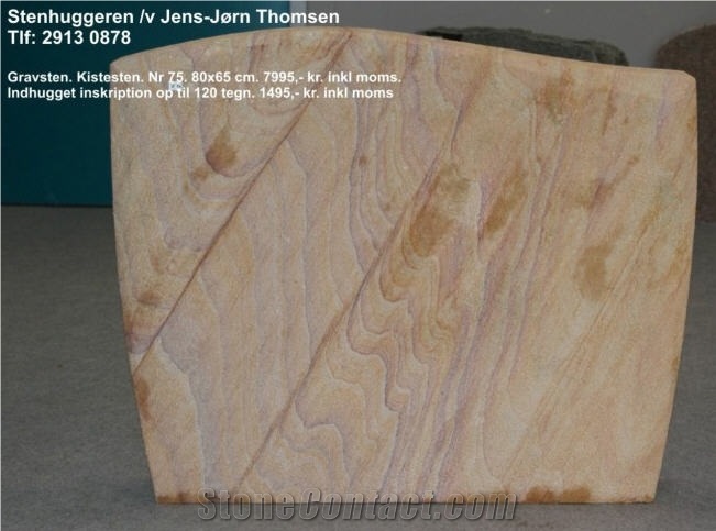 Rainbow Sandstone Headstone