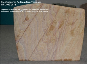 Rainbow Sandstone Headstone