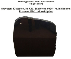 Swedish Standard Black Granite Gravestone