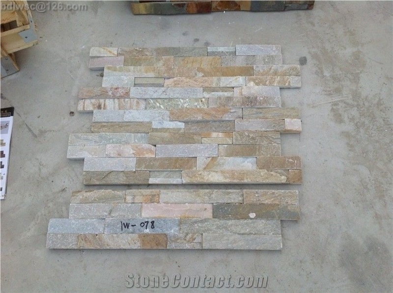 Slate Stone Wall Panel,Rust Slate Wall Cladding