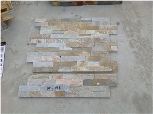 Stone Panel,Ledger Stone,Walling Cladding,Stack Stone, Lw-078 Yellow Quartzite Culture Stone