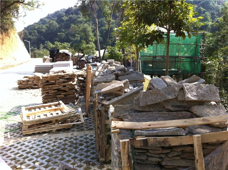 Yellow Granite Loose Sone, Lw-014 Yellow Granite Building & Walling