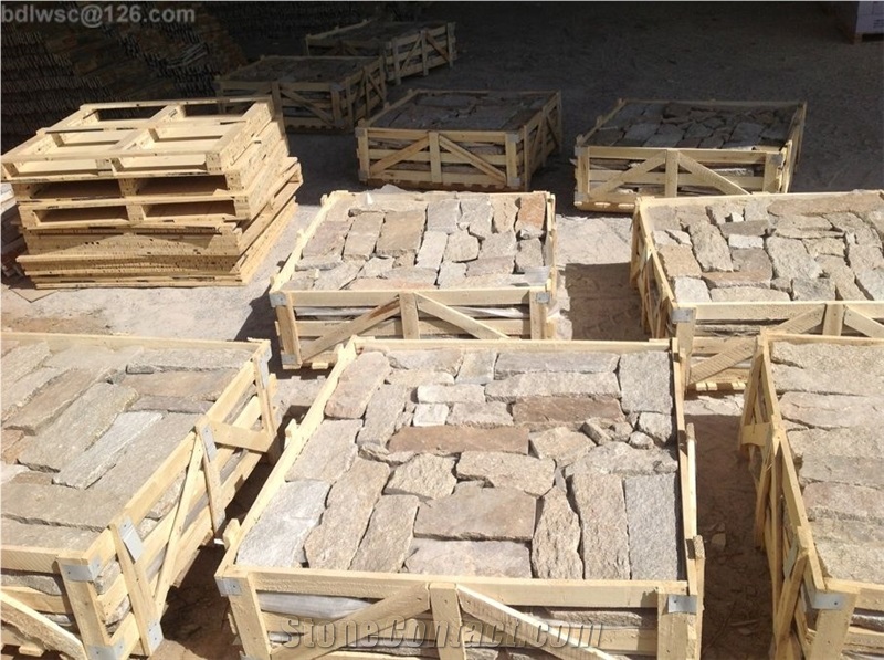 Yellow Granite Loose Sone, Lw-014 Yellow Granite Building & Walling