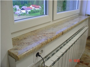 Ivory Brown Granite Interior and Exterior Window Sills