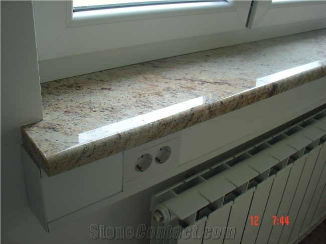 Ivory Brown Granite Interior and Exterior Window Sills
