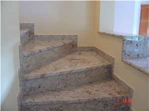 Ivory Pink Granite Stairs