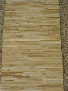 Rustica Yellow Quartzite Veneer, Stacked Stone Panel