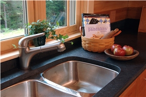 Granite Kitchen Counter Baking Area, Honed Granite Breakfast Bar Top